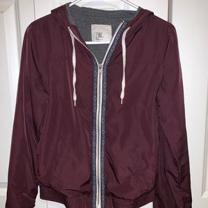 Maroon Windbreaker